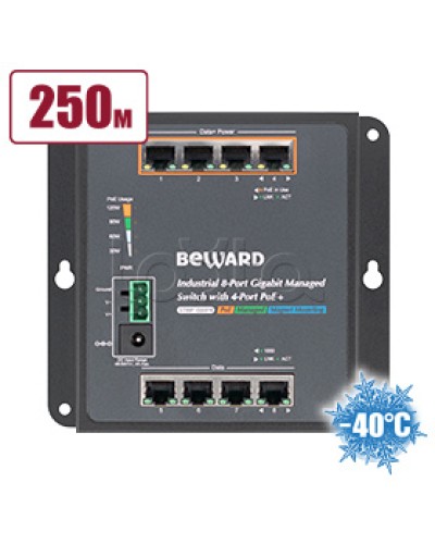 Коммутатор с PoE Beward STWP-08HP4 во Владивостоке Коммутаторы Pintop.ru