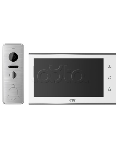Комплект видеодомофона CTV-DP4705AHD (белый) во Владивостоке Комплекты домофонов Pintop.ru