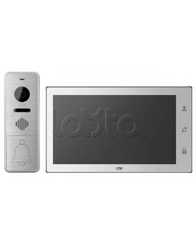 Комплектвидеодомофона CTV-DP4706AHD (белый) во Владивостоке Комплекты домофонов Pintop.ru