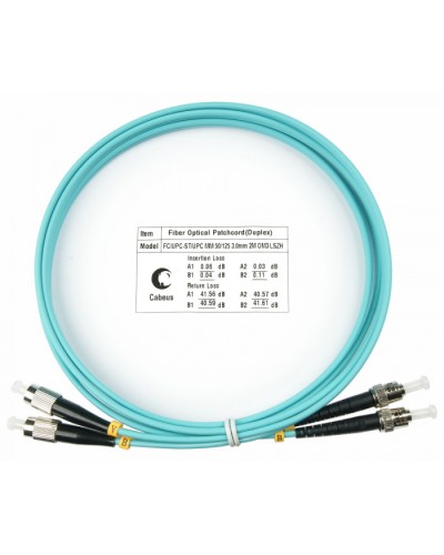 Шнур оптический duplex FC-ST 50/125 mm OM3 1,5м LSZH Cabeus FOP-50-FC-ST-1,5m во Владивостоке Патч-корды и пигтейлы Pintop.ru
