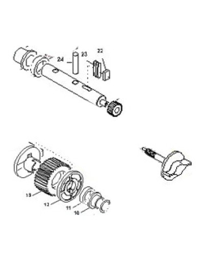 Выходной вал BX-E, BX-E241 Came 119RIBX015 во Владивостоке Запчасти для шлагбаумов и автоматики Pintop.ru