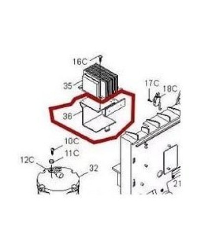 Кронштейн крепления аккумуляторов BX-P Came 119RIBX036 во Владивостоке Запчасти для шлагбаумов и автоматики Pintop.ru