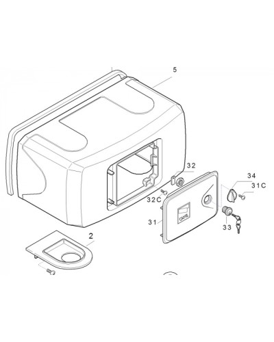 Корпус FERNI пластиковый Came 119RID122 во Владивостоке Запчасти для шлагбаумов и автоматики Pintop.ru