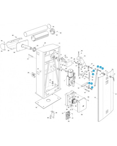 Коромысло в сборе Came 119RIG164 во Владивостоке Запчасти для шлагбаумов и автоматики Pintop.ru