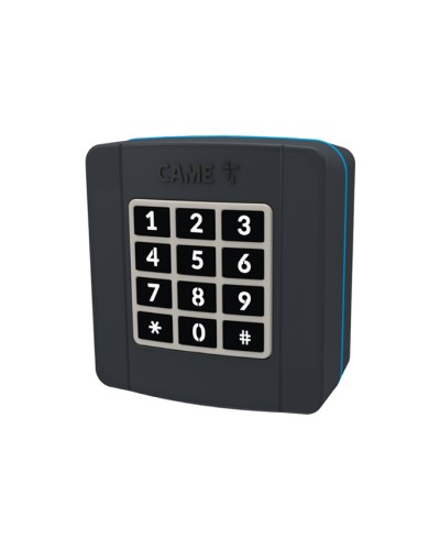 Проводная накладная кодонаборная клавиатура Came 806SL-0280 - SELT1BDG, подключаемая к шине CXN, 12 кнопок, синяя подсветка, RAL7024 во Владивостоке Запчасти для шлагбаумов и автоматики Pintop.ru