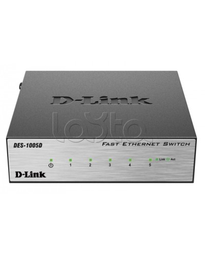Коммутатор 5-портовый D-Link DES-1005D/O2B во Владивостоке Коммутаторы Pintop.ru