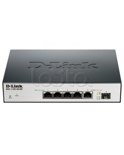Коммутатор 6-портовый D-Link DGS-1100-06/ME/A1B во Владивостоке Коммутаторы Pintop.ru