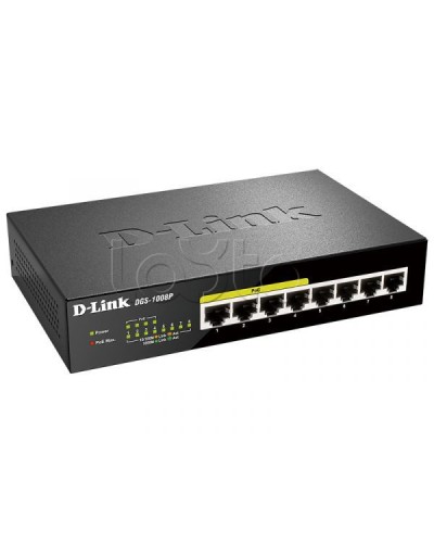 Неуправляемый коммутатор D-Link DL-DGS-1008P/F1A во Владивостоке Коммутаторы Pintop.ru