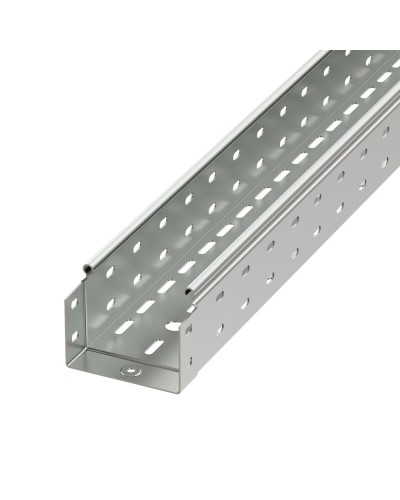 Лоток перфорированный 100х50 L3000 толщ.1,5 мм, горячеоцинкованный DKC (3526215HDZ) во Владивостоке Аксессуары для лотков Pintop.ru