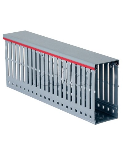 Короб перфорированный, серый RL12 100x100 мм DKC 00171RL во Владивостоке Кабельные лотки Pintop.ru