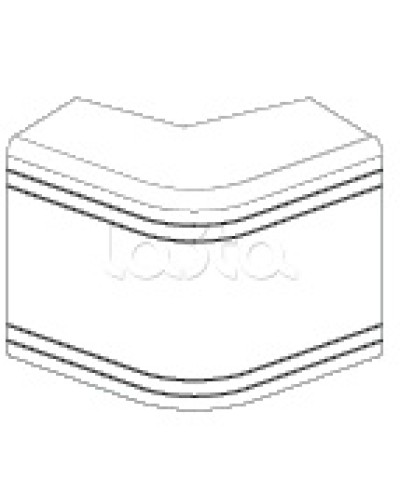 Угол внешний неизменяемый (90°) NEA 80х40 мм DKC 01808 во Владивостоке Аксессуары для кабель-канала Pintop.ru