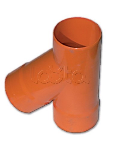 Тройник для двустенных труб одного диаметра ф63мм, 45°, полипропилен DKC 019063 во Владивостоке Повороты, муфты, тройники Pintop.ru