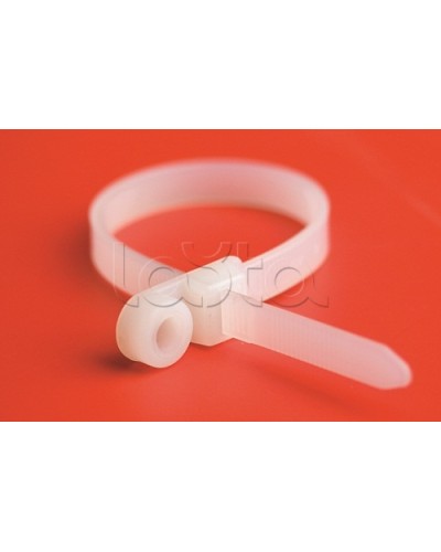 Хомут P6.6 с основанием, белый, 4,8x200 DKC 252205-M во Владивостоке Стяжки-хомуты Pintop.ru