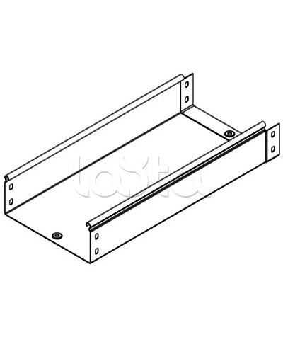Лоток неперфорированный металлический 200х100мм L 2000 DKC 35113 во Владивостоке Кабельные лотки Pintop.ru