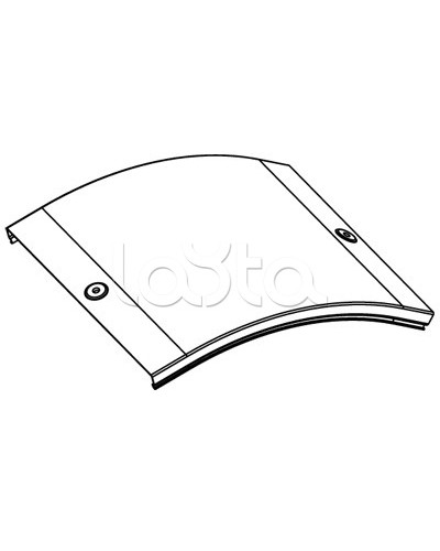 Крышка CD 45 на угол вертикальный внешн. 45° осн. 200 DKC 38264 во Владивостоке Аксессуары для лотков Pintop.ru