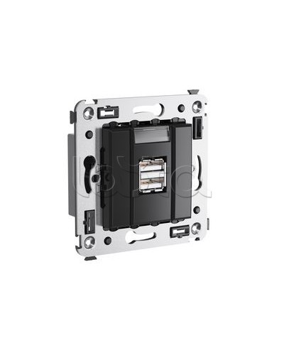 Устройство зарядное Avanti, Черный квадрат DKC 4402543 во Владивостоке Блоки розеток Pintop.ru