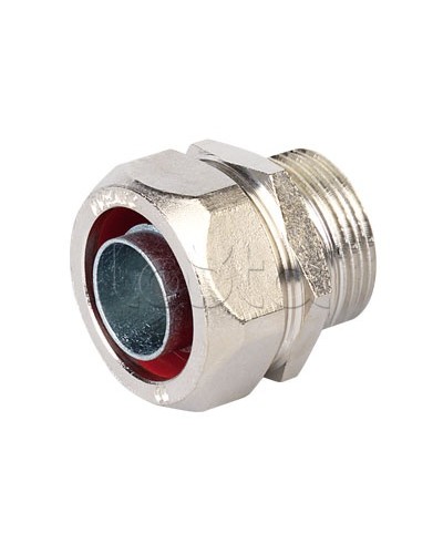 Муфта металлорукав-коробка, ф10мм, IP40/IP44/IP66/IP67, М16х1,5 наружная резьба DKC (6014-1016) во Владивостоке Повороты, муфты, тройники Pintop.ru