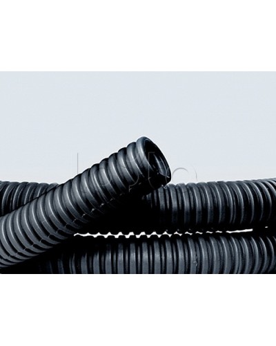 Труба ПНД гибкая гофр. д.50мм, лёгкая без протяжки, 15м, цвет чёрный DKC 70750 во Владивостоке Труба гофрированная Pintop.ru