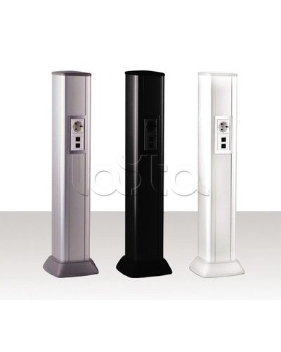 Колонна алюминевая 0,71 м, цвет черный DKC 09593 во Владивостоке Аксессуары для стоек и шкафов Pintop.ru