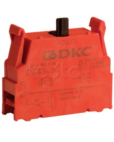 Блок контактный с клеммными зажимами (нормально-разомкнутый) DKC ACVL02 во Владивостоке Клеммные колодки Pintop.ru
