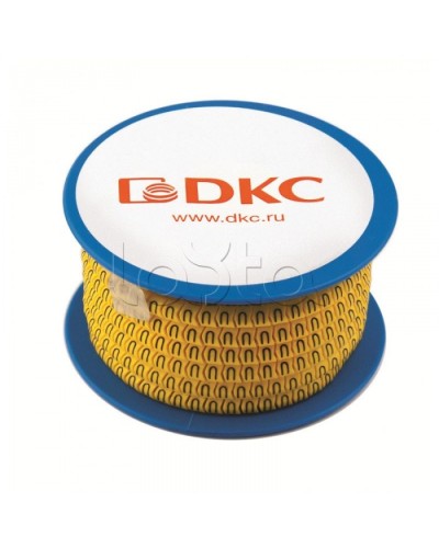 Колечко маркировочное 8, 2.5-4мм. черное на желтом DKC AZO308BY во Владивостоке Крепежные изделия Pintop.ru