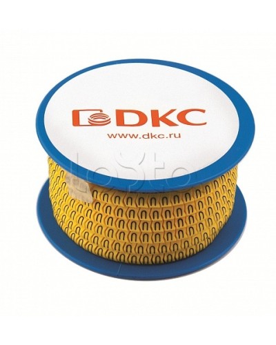 Колечко маркировочное ., 2.5-4мм. черное на желтом DKC AZO314BY во Владивостоке Коммутационные изделия Pintop.ru