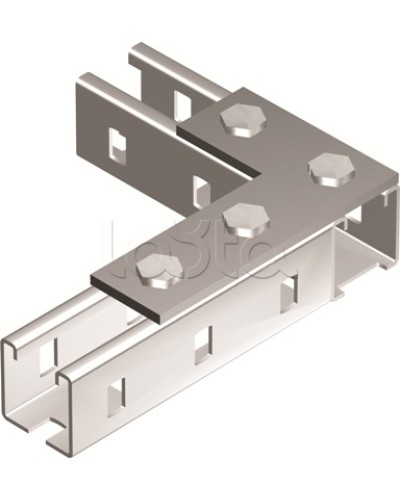 Пластина соединительная L-обр., длина 90х140 мм, 4отв., горячеоцинкованная DKC BMD1022HDZ во Владивостоке Аксессуары для лотков Pintop.ru