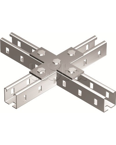 Пластина соединительная Х-обр., горячеоцинкованная DKC BMD1041HDZ во Владивостоке Аксессуары для лотков Pintop.ru