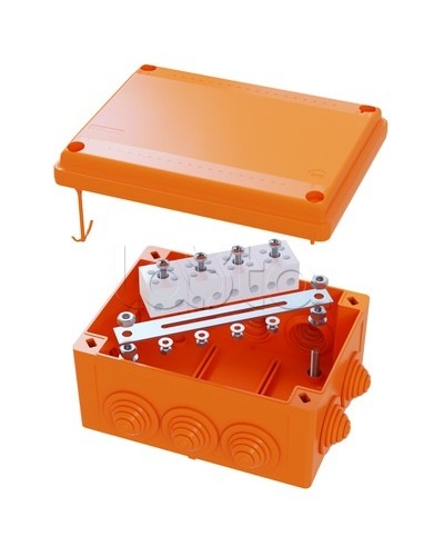 Коробка распределительная IP56, пластиковая с кабельными вводами и клеммниками 150х110х70мм DKC FSK21410 во Владивостоке Распределительные коробки Pintop.ru