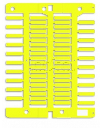 Маркировка для провода, жесткая, для трубочек. 4х18мм. Желтая DKC NUT18Y во Владивостоке Крепежные изделия Pintop.ru