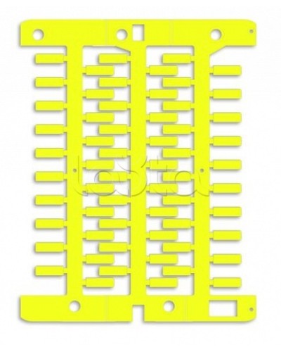 Маркировка для провода, жесткая, для трубочек. 4х23мм. Желтая DKC NUT23Y во Владивостоке Крепежные изделия Pintop.ru