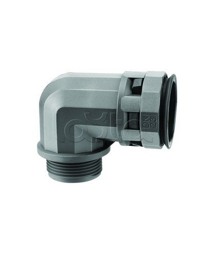 Муфта 90 грд. труба-коробка DN 17 мм, М20х1,5, полиамид, цвет черный DKC PAN17M20N во Владивостоке Повороты, муфты, тройники Pintop.ru