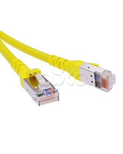 Патч-корд экранированный CAT6A SF/UTP 4х2, LSZH, желтый, 0.5м DKC RN6ASF4505YL во Владивостоке Патчкорды (медные) Pintop.ru