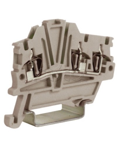 Зажим 1,5 кв.мм серый 1 ввод/2 вывода DKC ZHM410GR во Владивостоке Держатели, клипсы, скобы Pintop.ru