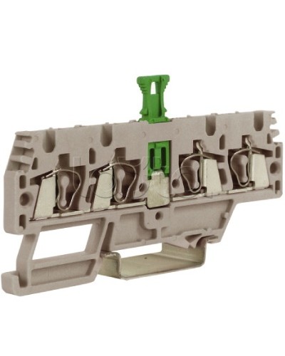 Зажим, 2 ввод/2 вывода, серый 2,5 кв.мм, с размыкателем DKC ZHMS10GR во Владивостоке Держатели, клипсы, скобы Pintop.ru