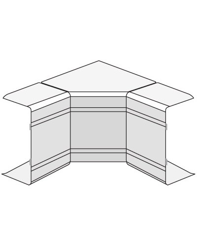 Угол внутренний изменяемый (70-120°) NIAV 100x80 мм DKC 01733 во Владивостоке Аксессуары для кабель-канала Pintop.ru