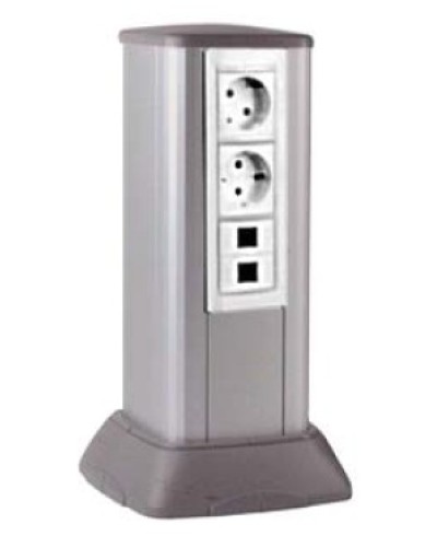 Миниколонна алюминиевая 0,35 м, цвет светло-серебристый металлик DKC 19531 во Владивостоке Коммутационные изделия Pintop.ru