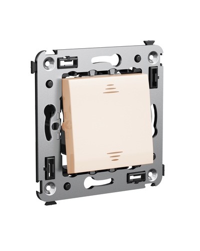 Инвертор одноклавишный в стену, Avanti, Ванильная дымка DKC 4405123 во Владивостоке Аксессуары для стоек и шкафов Pintop.ru