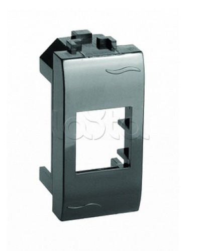 Адаптер для информационных разъемов Keystone, черный, 1мод. DKC (77607N) во Владивостоке Аксессуары для стоек и шкафов Pintop.ru