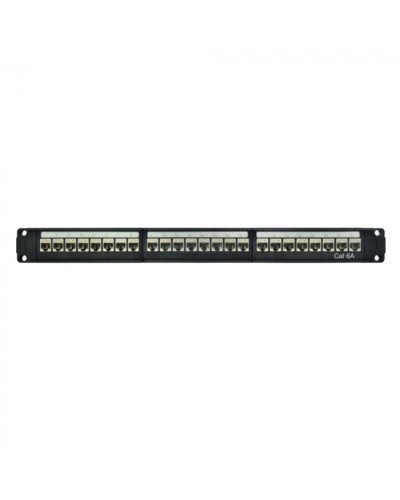 Патч-панель модульная 19, 1U, CAT6A, 24 порта RJ45, экранированная DKC RN6APPF24 во Владивостоке Патч панель Pintop.ru