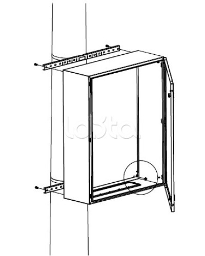 Комплект крепления шкафов DKC (R5FB300) во Владивостоке Полки для шкафов и стоек Pintop.ru