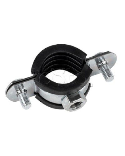 Хомут стальной 1 1/2 (47-52 мм), с уплотнителем EKF (hsu1112) во Владивостоке Крепежные изделия Pintop.ru