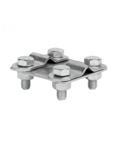 Зажим контрольный прут-прут (пластина 57x57мм) Ni EKF PROxima (lp-55611-ni) во Владивостоке Электротехническое оборудование Pintop.ru