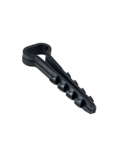 Дюбель-хомут (5х10 мм) для плоского кабеля черный (50 шт.) EKF PROxima (plc-cd-5x10b) во Владивостоке Крепеж: Дюбели, шурупы, саморезы Pintop.ru