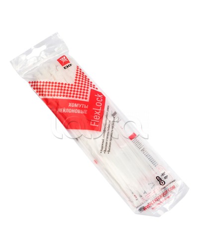 Хомут P6.6 стандартный (б), 3.6x150 (50шт) FlexLock PROxima EKF (plc-fl-ctsw-3.6x150-r) во Владивостоке Стяжки-хомуты Pintop.ru