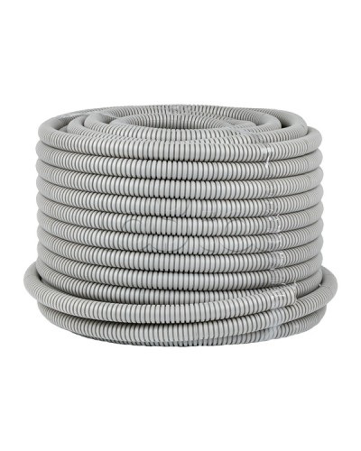 Труба гофр. ПВХ с протяжкой d20 мм (50 м) серая EKF-Plast (tg-z-20-50m) во Владивостоке Труба гофрированная Pintop.ru