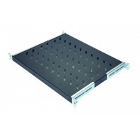 Полка стационарная 1U до 50 кг, 570 мм, черный антрацит Eurolan 60A-01-80-09BL