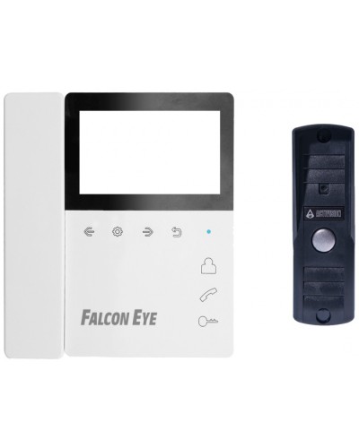 Комплект видеодомофона Falcon Eye Lira + AVP-505 (PAL) (Темно-Серый Видеодомофон. Дисплей 4,3 дюйма, TFT, разрешение 480 × 272, сенсорные кнопки. Подключение: до 2-х вызывных панелей и до 2-х камер, OSD меню. Питание: AC 220 В, встроенный БП. Вызывна %rs_