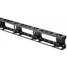 Организатор кабельный металлический вертикальный 32U, черный Hyperline CMV-32U-ML