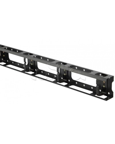 Организатор кабельный металлический вертикальный 32U, черный Hyperline CMV-32U-ML во Владивостоке Аксессуары для кабель-канала Pintop.ru